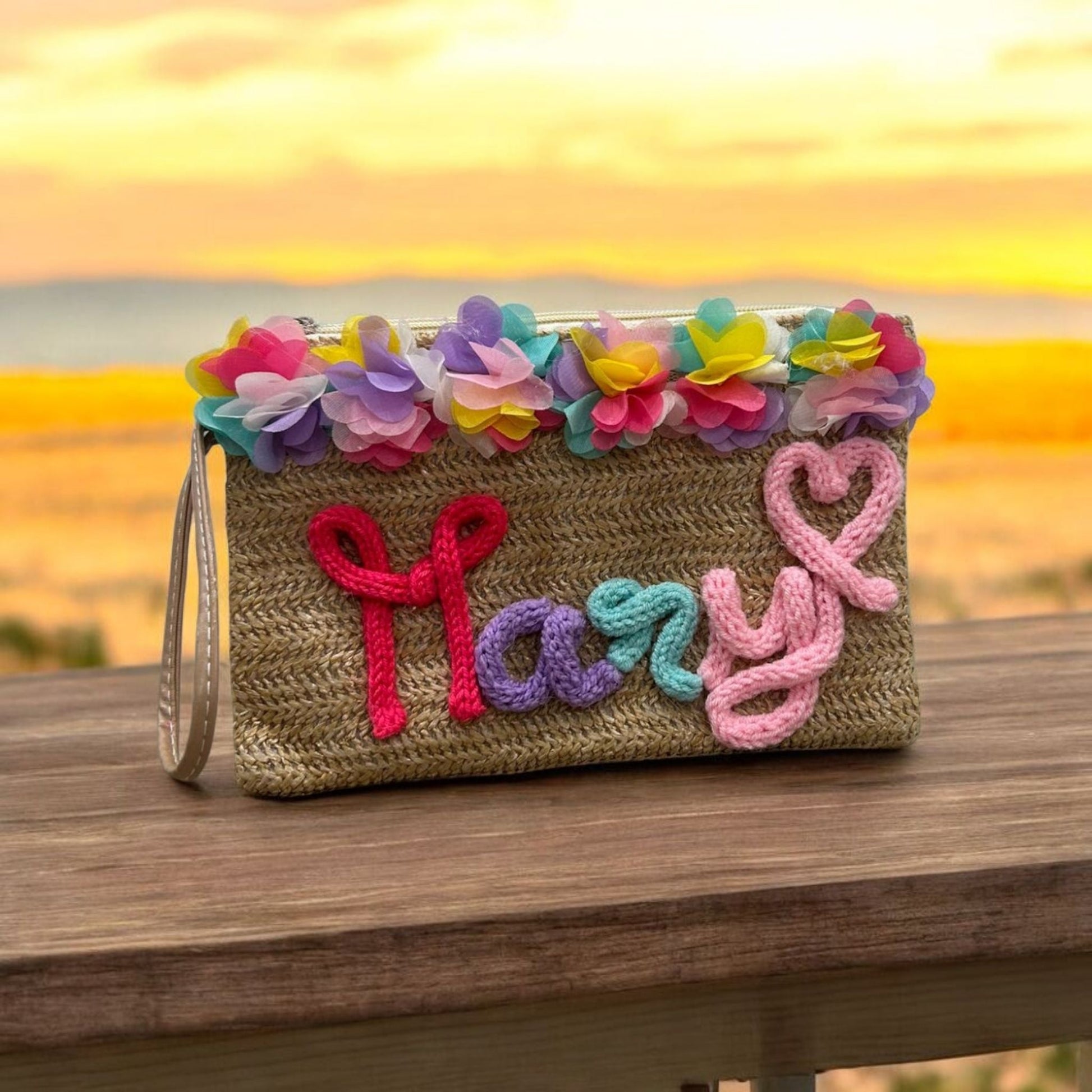 Pochette FlowerS Multicolor - intreccio_lia